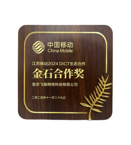江苏移动2024 DICT生态合作金石合作奖